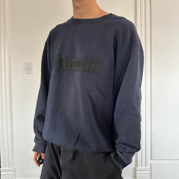 Vintage 90s Timberland Cotton Logo Sweatshirt Crewneck - Picture 8 of 8